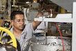 Hispanic man working on assembly line
