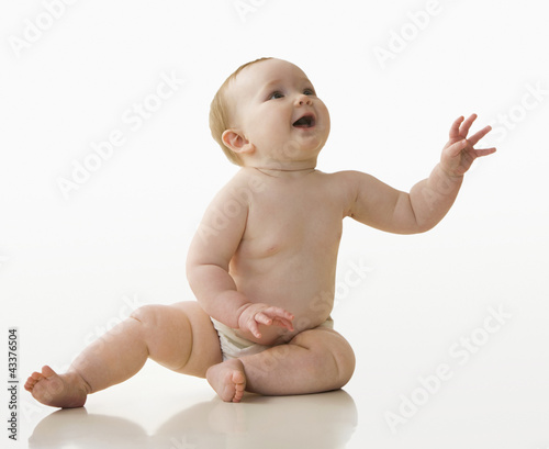 Photo: Happy Caucasian baby girl Happy Caucasian baby girl