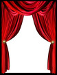 Red curtain