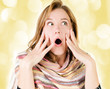 Photo: A very surprised girl A very surprised girl