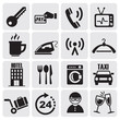 Hotel and rest icons set