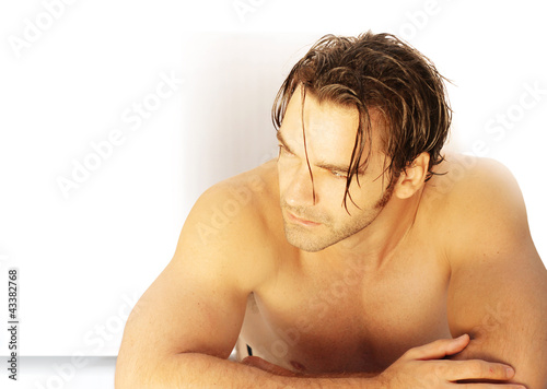 Photo: Man at spa Man at spa