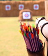 Photo: Arrows and target archery Arrows and target archery