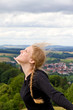 Gesicht im Wind