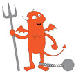 Red Devil in chains