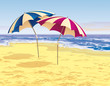 two umbrellas