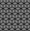 Seamless geometric texture in op art design.