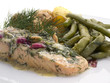 Foto: Lachs mit Bohnen Lachs mit Bohnen