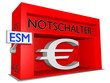 emergency counter to the eurorescue on white background - 3D