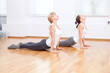 Photo: Women doing yoga exercise at gym Women doing yoga exercise at gym