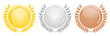 Lorbeer - Gold Silber Bronze