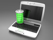 Illustration: Battery charging in a laptop Battery charging in a laptop