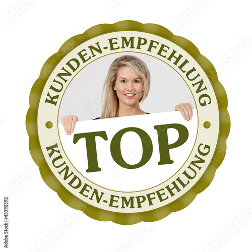 Photo: kundenempfehlung top button kundenempfehlung top button