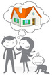 Vektor: couple maison 4 couple maison 4