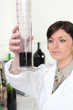 Photo: Working in a wine laboratory Working in a wine laboratory