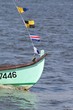 étrave de bateau traditionnel en bois