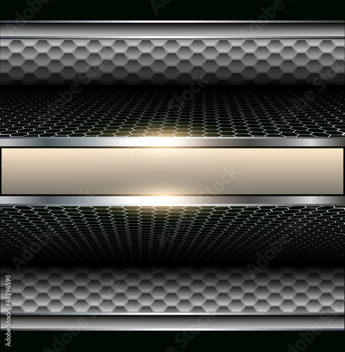 Vector: Background 3d metallic Background 3d metallic
