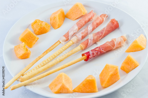 Photo: Antipasto prosciutto e melone Antipasto prosciutto e melone