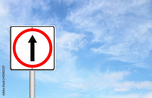 Photo: go ahead the way ,forward sign go ahead the way ,forward sign