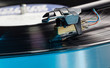 Photo: Vinyl analog record player cartridge and LP Vinyl analog record player cartridge and LP