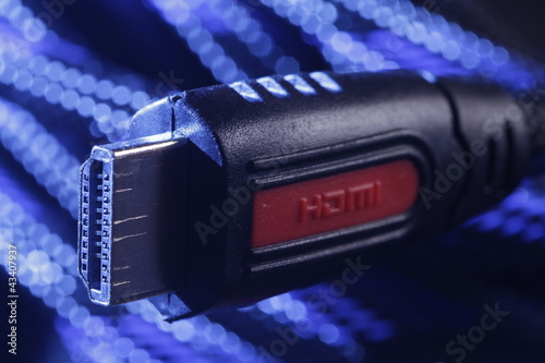 Photo: HDMI plug & cable HDMI plug & cable