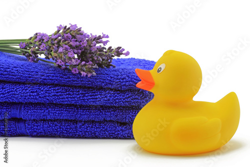 Photo: badetücher mit lavendel und ente badetücher mit lavendel und ente