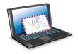 Vektor: Laptop email 3 Laptop email 3