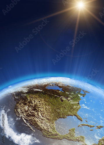 Illustration: USA from space USA from space