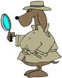 Illustration: Private Investigator Dog Private Investigator Dog