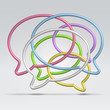 Wire dialogue balloons