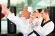 Kampfsport Training im Fitnessstudio