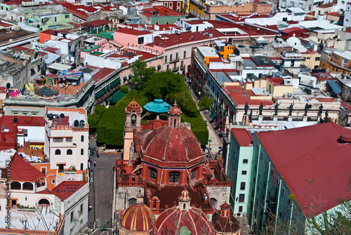 Photo: Mexican Plaza heavily shaded with trees Mexican Plaza heavily shaded with trees