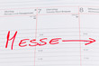 Eintrag im Kalender: Messe