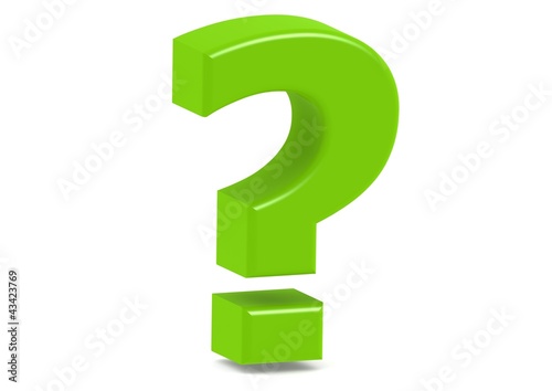 Illustration: Green question mark Green question mark