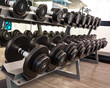 dumbbell in fitness room