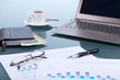 Business papers on the work place