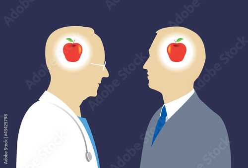 Vector: Doctor and Patient Understanding Doctor and Patient Understanding