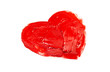 Red heart love. Art paints.