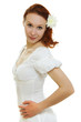 Healthy skin of young beautiful woman face