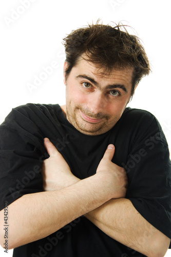 Photo: Hairy tired man Hairy tired man