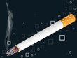 smoking cigarette