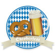 Oktoberfest Brezel und Bierkrug