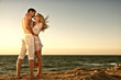 Photo: Romantic couple on the sea Romantic couple on the sea