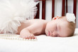 close-up portrait of a beautiful sleeping baby