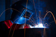 Working welder