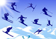 Vektor: Skier, vector file Skier, vector file