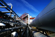 different size and shaped pipes and valves at a power plant