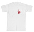 wine drink stain on a t shirt