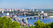 Kiev cityscape and Dnieper river