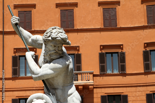 Photo: Fontana del Nettuno, Piazza Navona, Roma IV Fontana del Nettuno, Piazza Navona, Roma IV